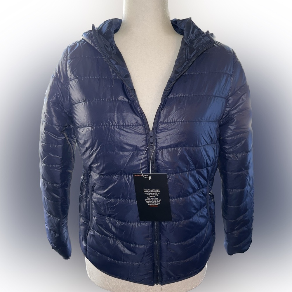 Ambiance Super Lightweight Packable Jacket Size S… - image 1
